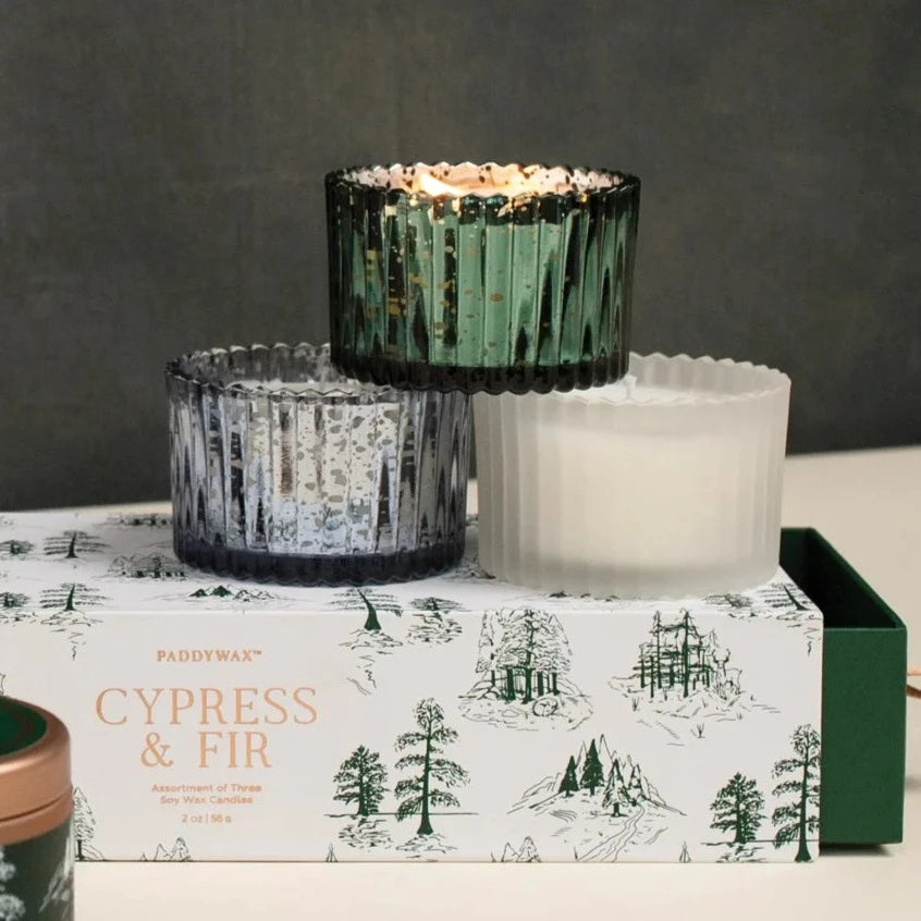 Cypress + Fir - Glass Gift Set of 3